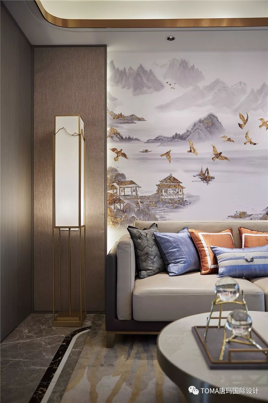 鹰潭星海湾新中式轻奢样板房设计-50