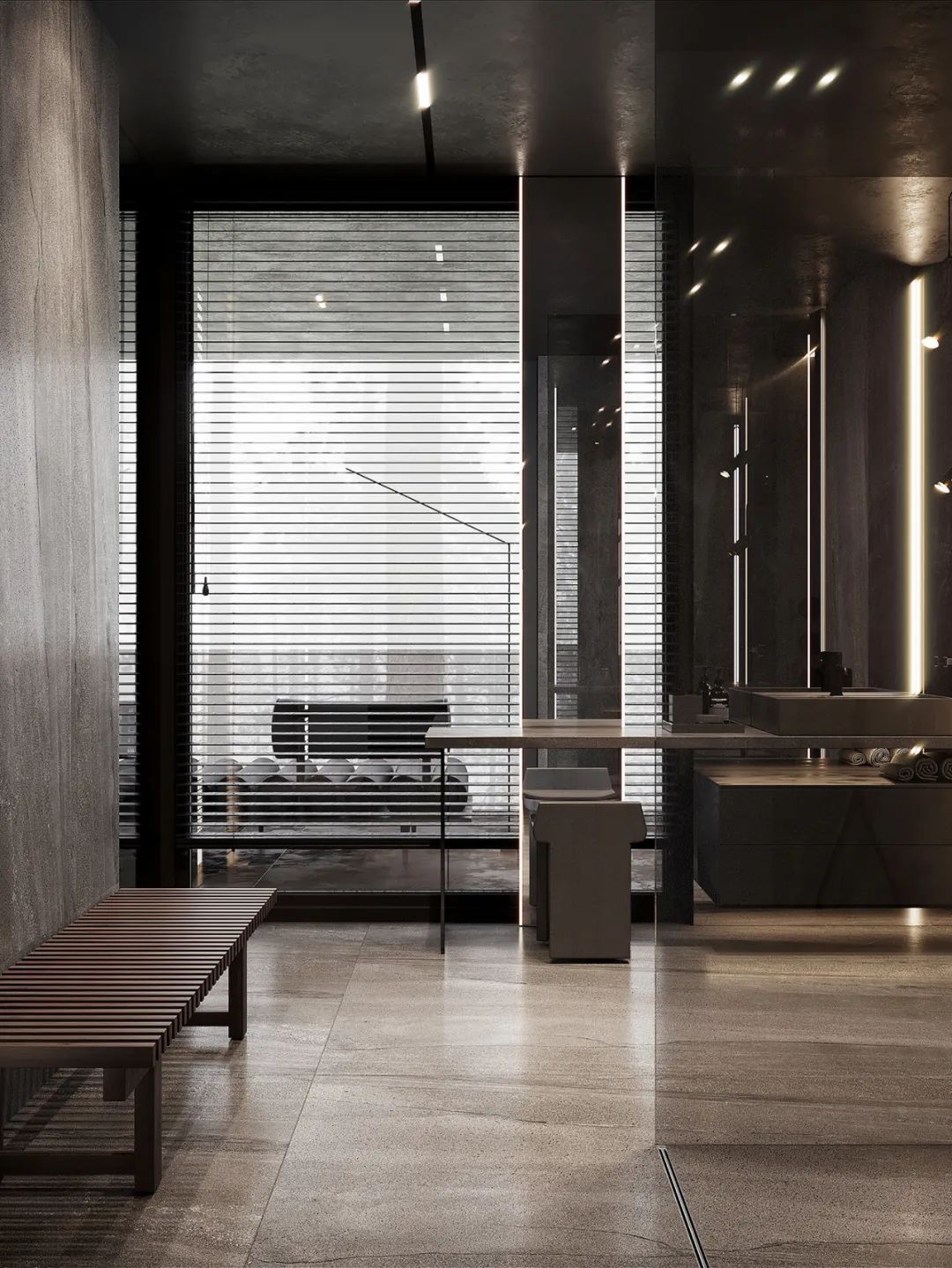 深色系卧室设计-8