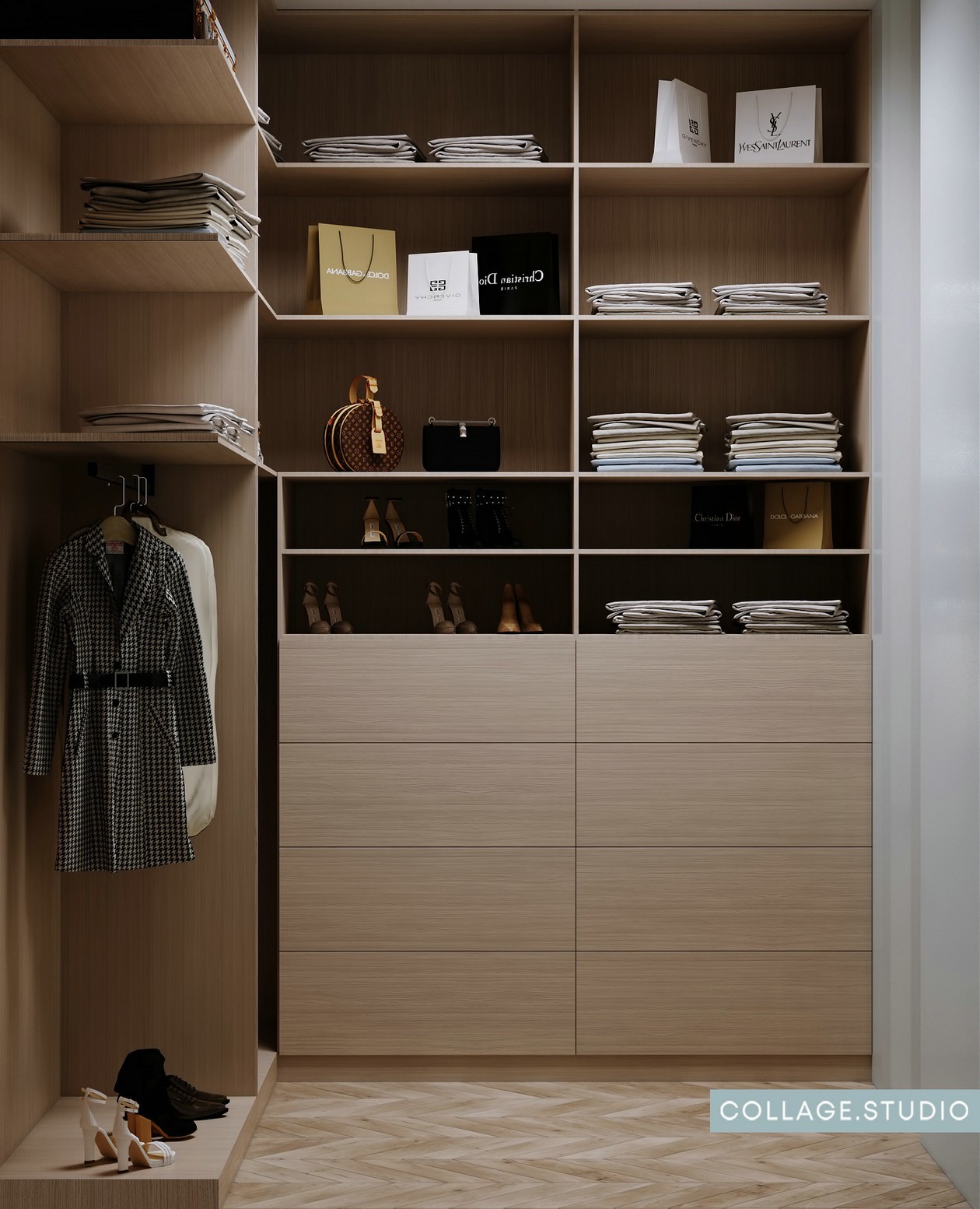 浅蓝色+木质 美的纯粹又自然。-17