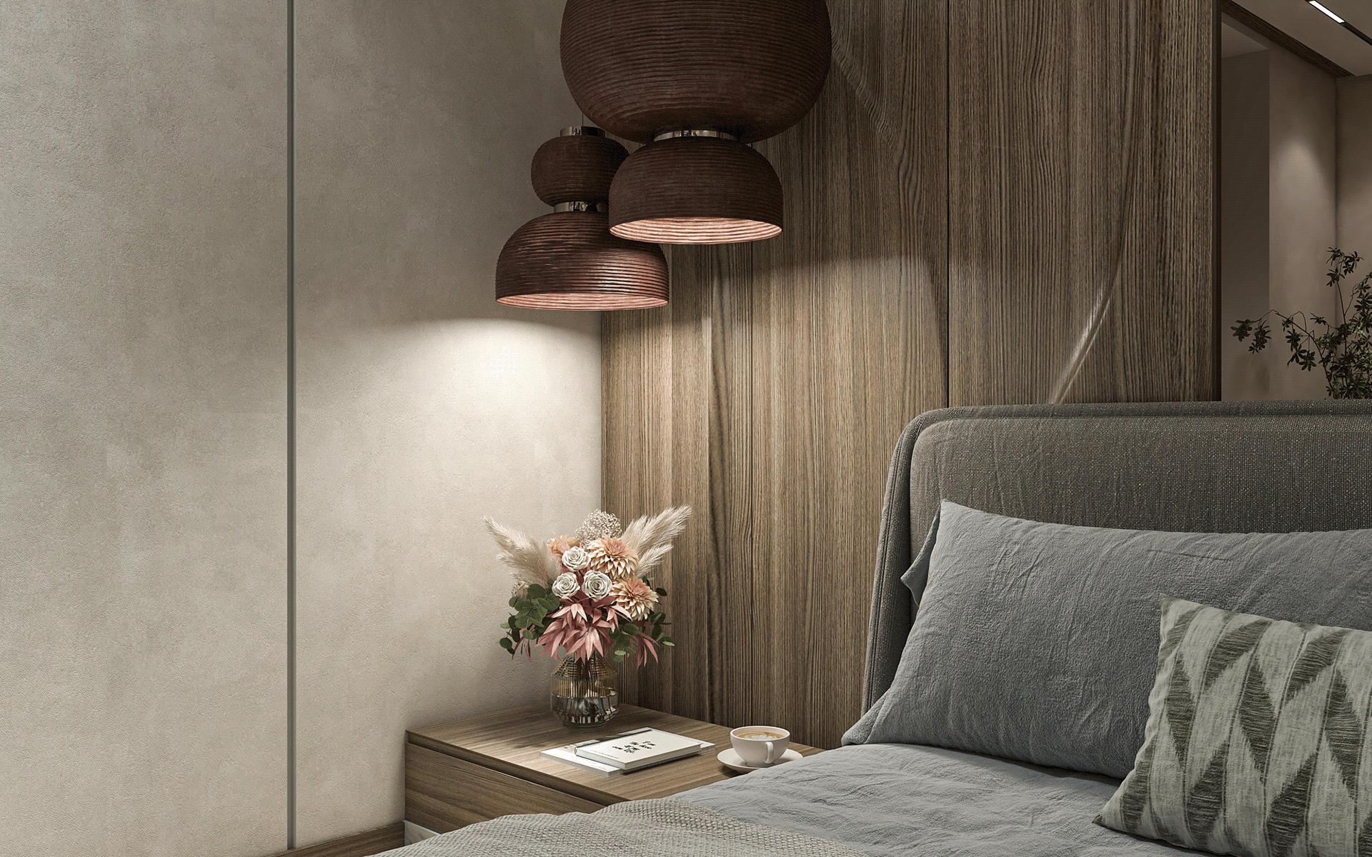 开罗主卧及开放式浴室与全景浴缸设计丨埃及开罗-14