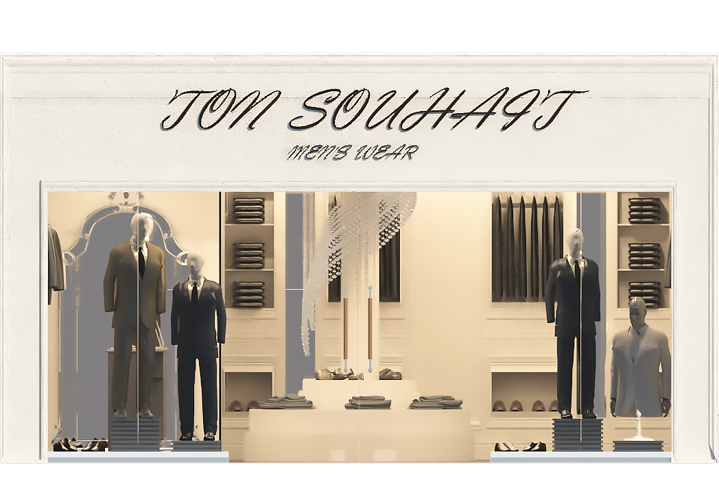 MEN'S CLOTHING STORE (INTERIOR DESIGN)-7