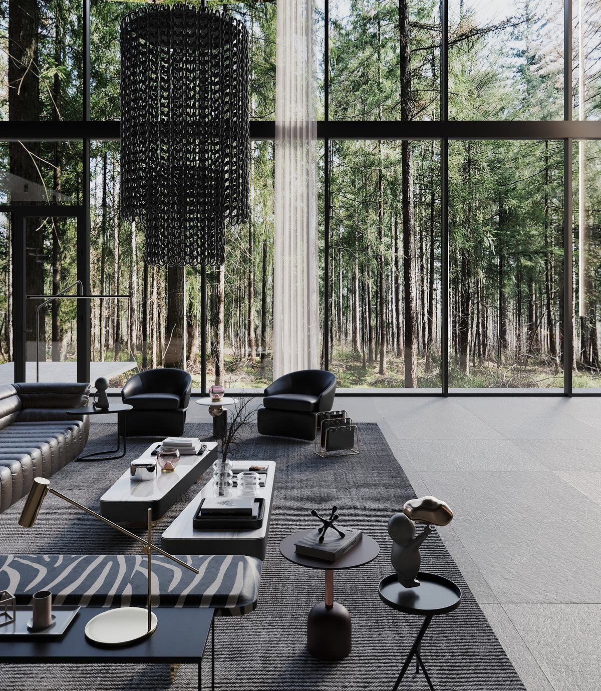 森林中的工业风度假别墅丨澳大利亚丨澳大利亚著名设计师 Sarah Habib-12