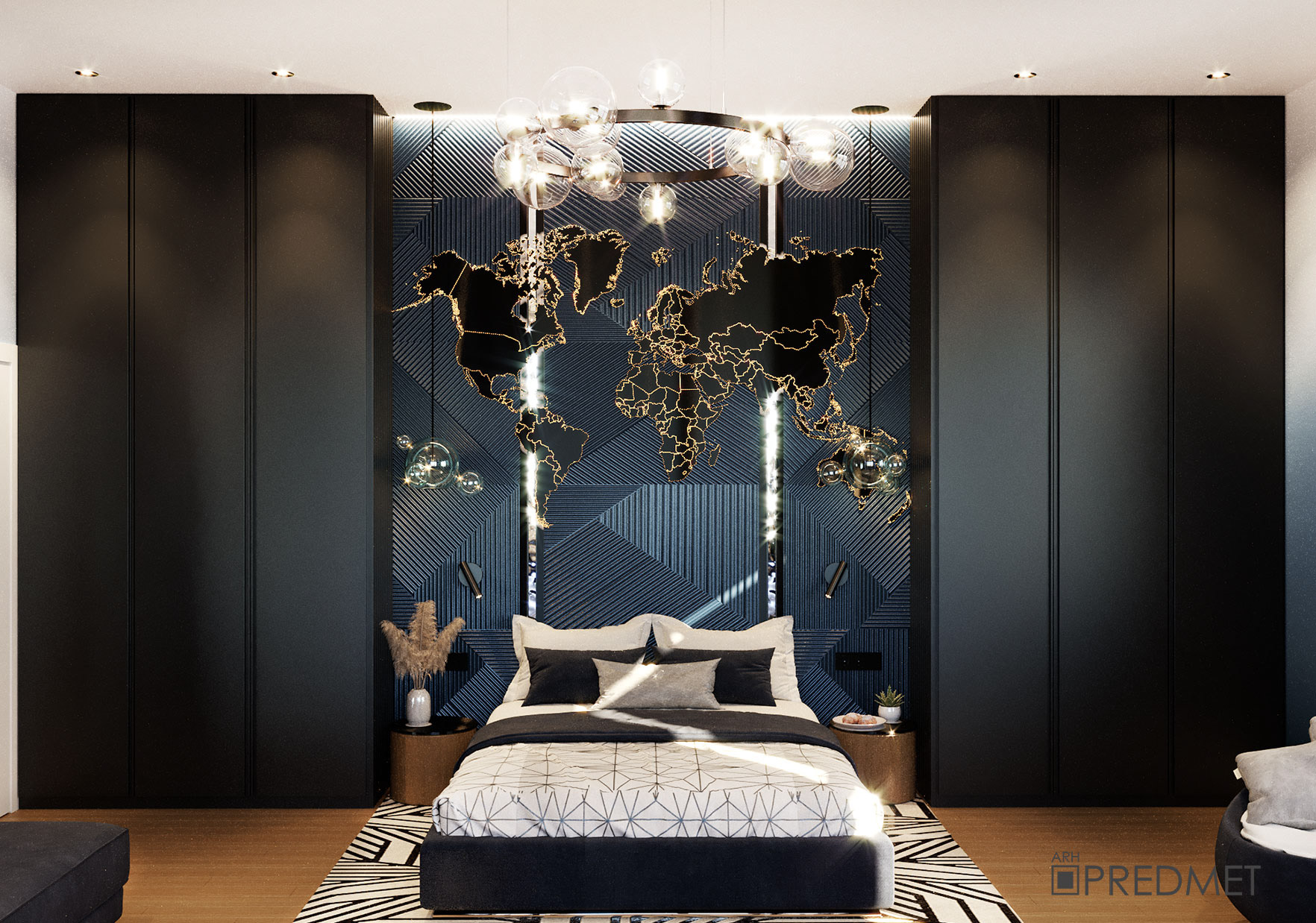 私人住宅二楼设计丨白俄罗斯明斯克-3