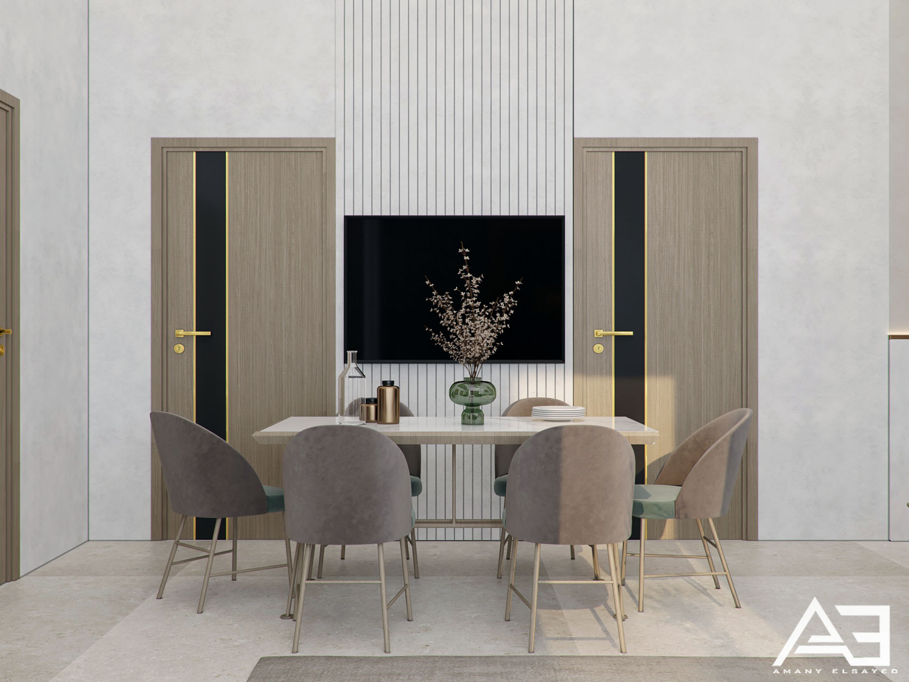 带卫生间的客厅丨沙特阿拉伯丨AMANY ELSAYED-6