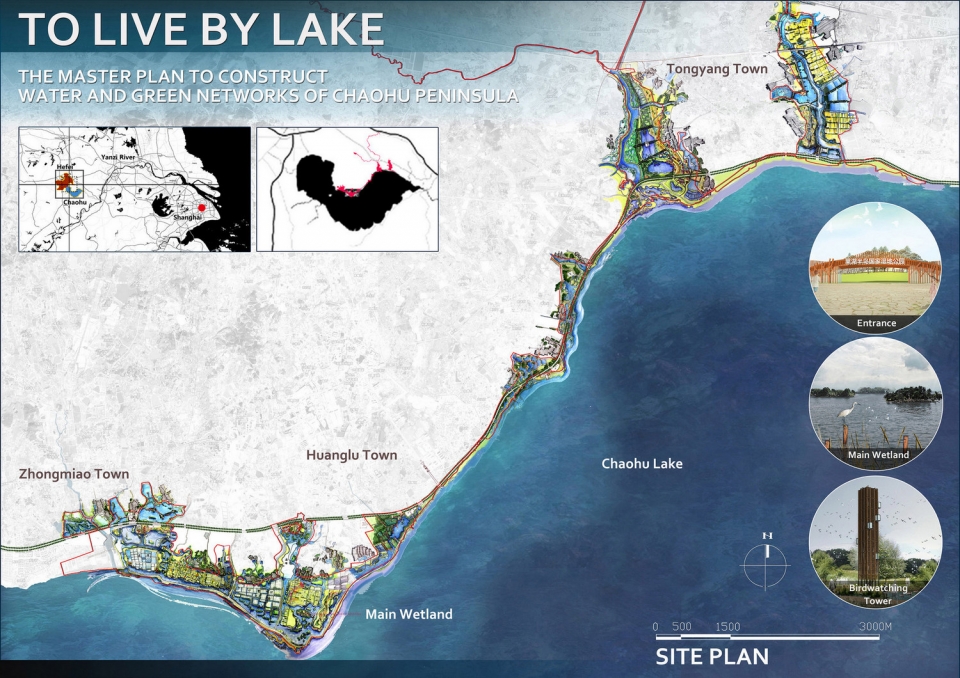 巢湖半岛蓝绿生态网络规划 · 湿地小镇的生态复兴-7