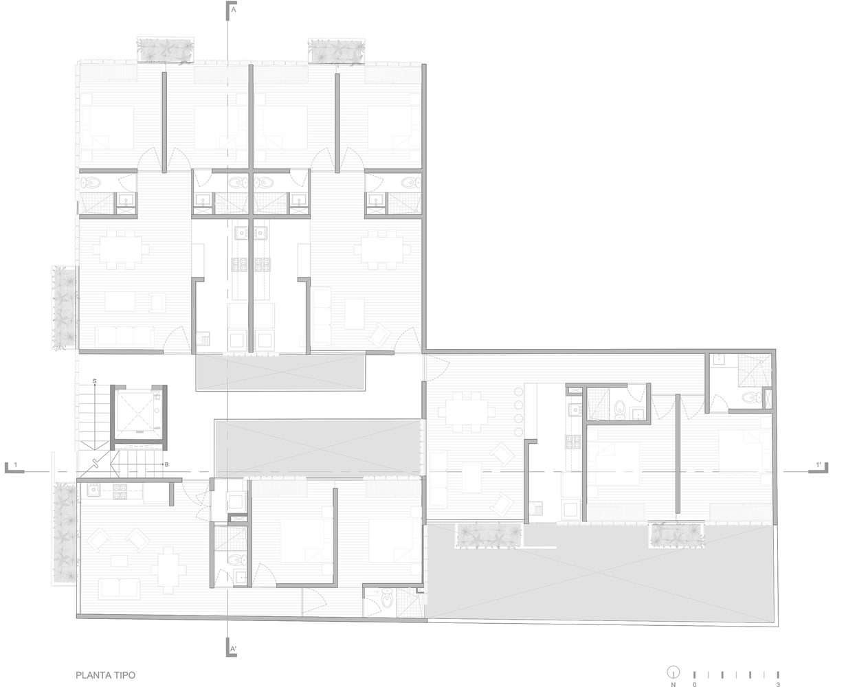 墨西哥城市中心公寓楼-36