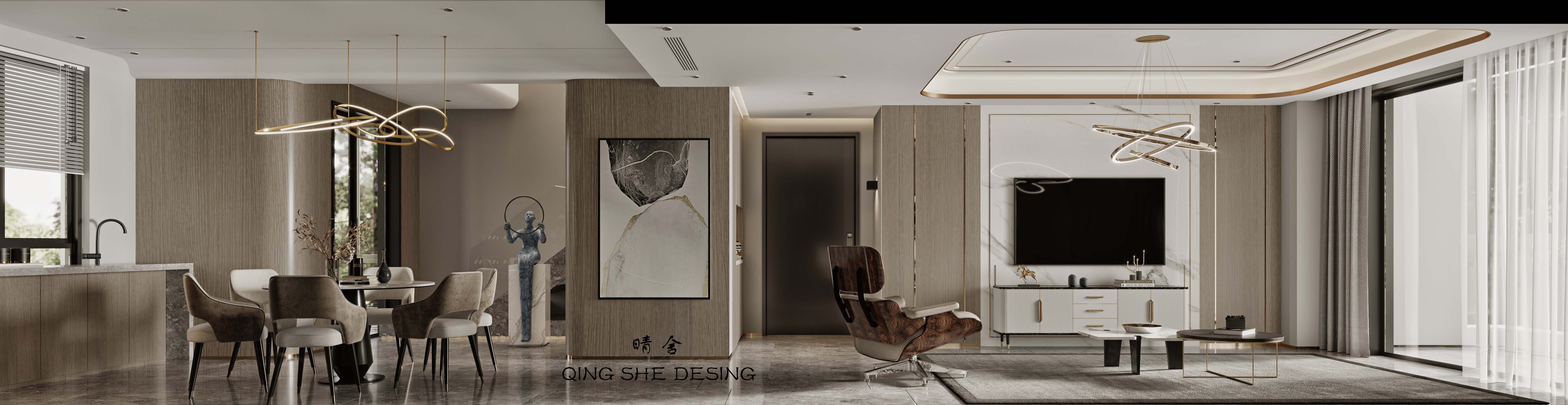 现代平层设计典范 | 顶层跃层简单而不失优雅-2