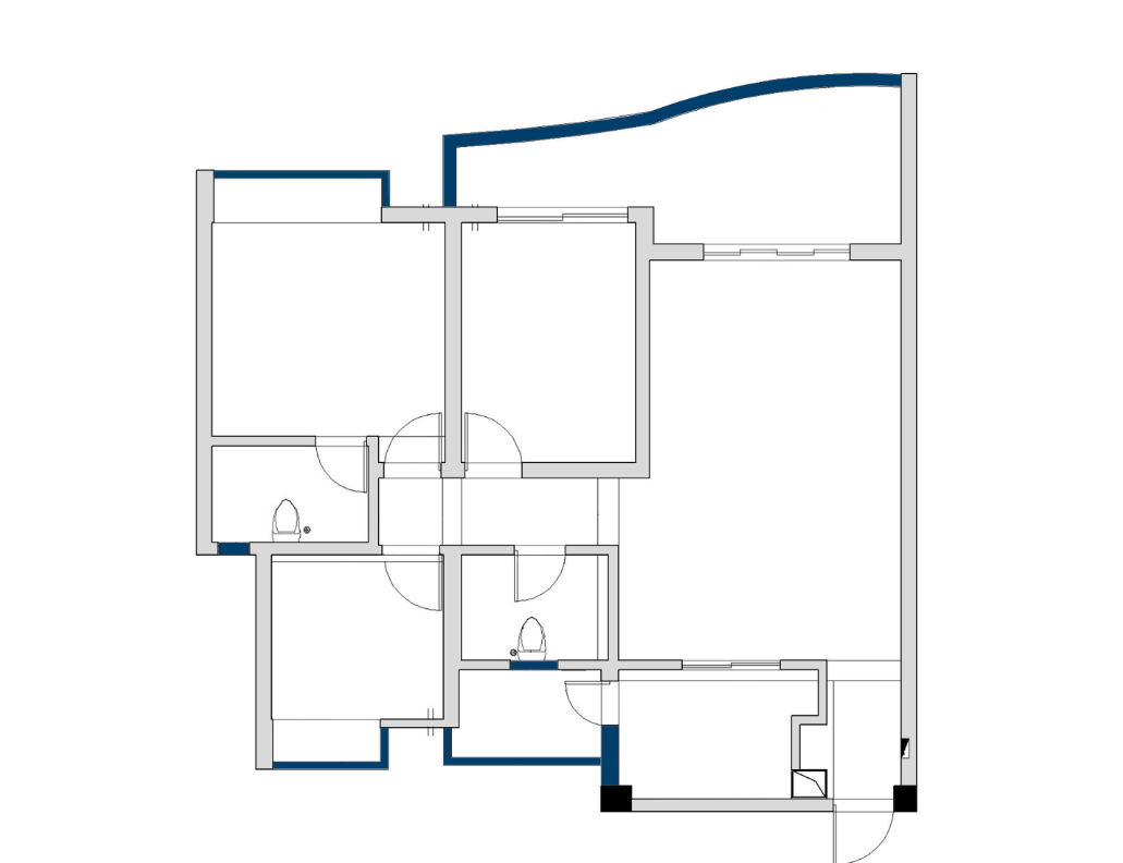 30 年老宅逆袭,59㎡简约灰色空间的层叠魅力-14