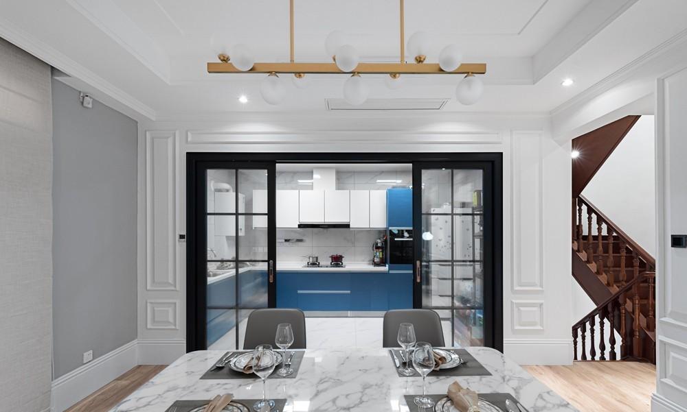 北京奥北别墅区叠拼别墅 | 美式宁静舒适，中式书房浪漫灵动-15