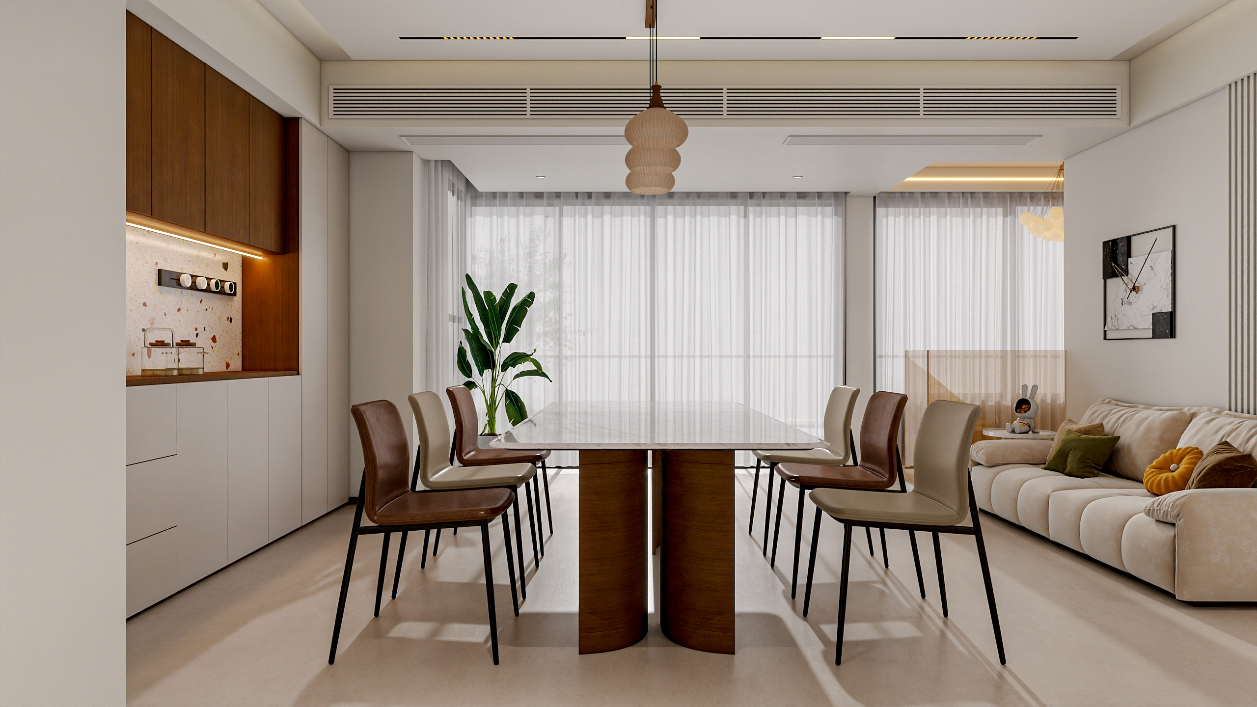 四川成都花间君邸（603平方现代极简底跃四居室）-13