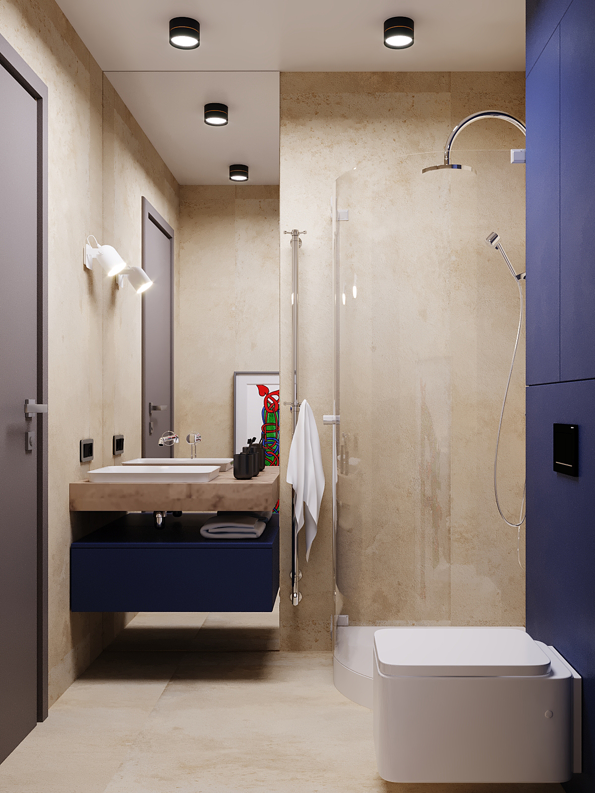 Design of small guest apartments in Moscow-2