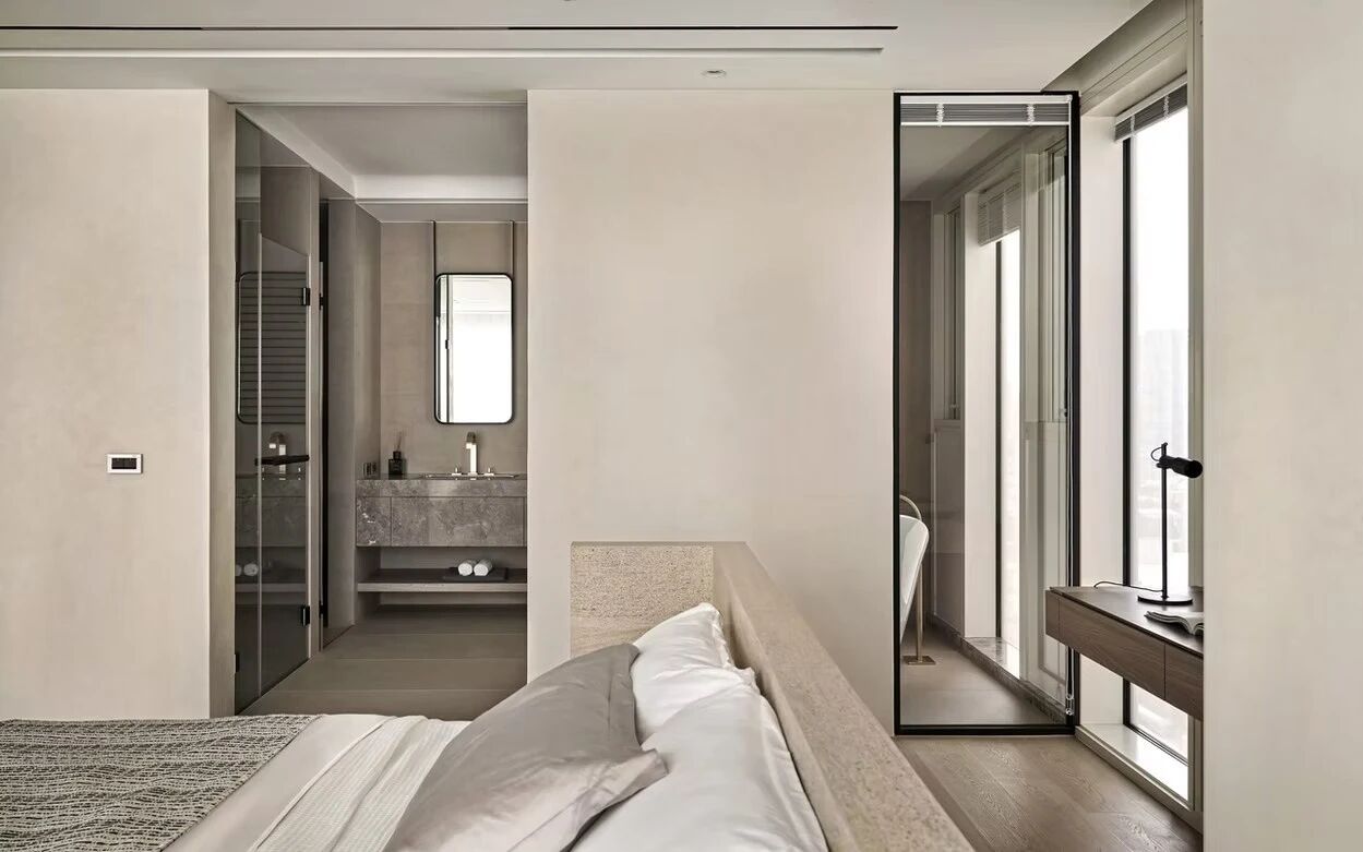 以大地色系与极简语言,构筑155平弹性功能丨中国台中丨新橙设计-58