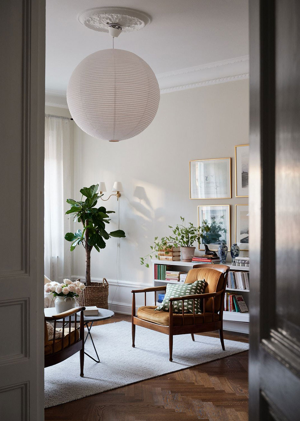 复古绿调斯德哥尔摩公寓设计-18