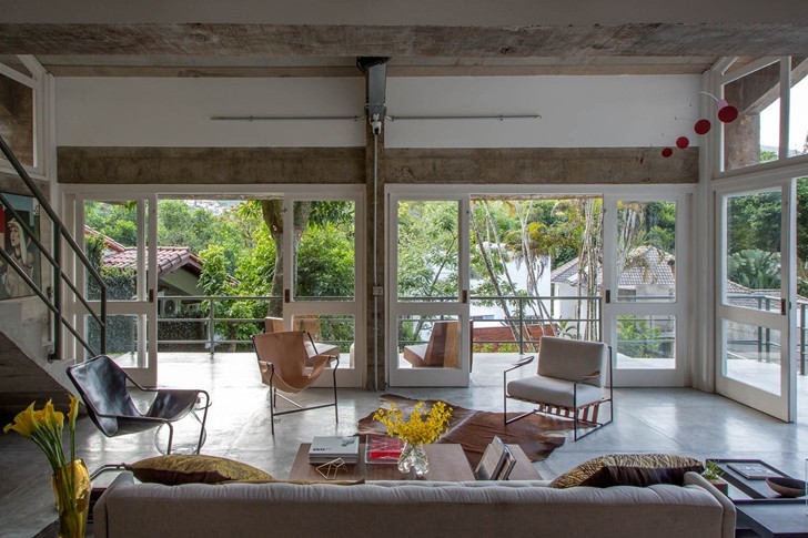 巴西里约现代家庭别墅设计-8