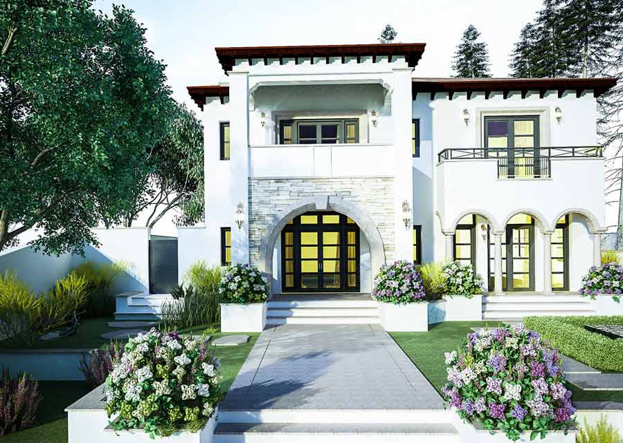 25 + 样板二层花园别墅设计案例-10