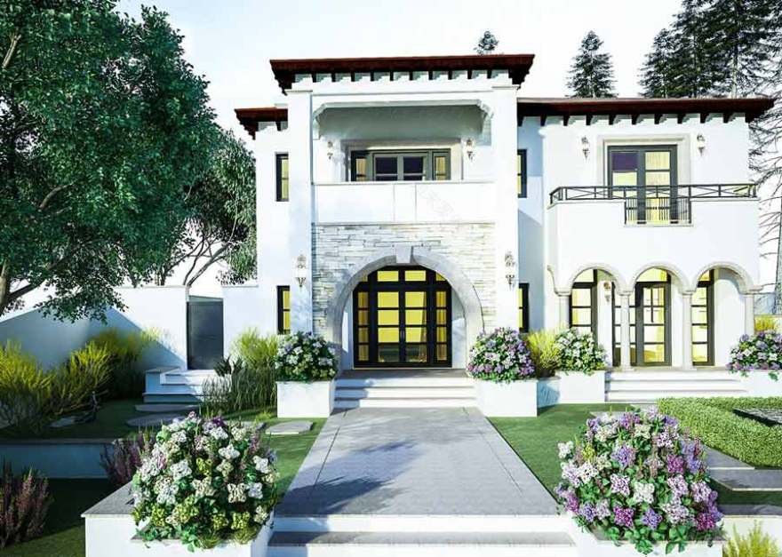 25 + 样板二层花园别墅设计案例-10