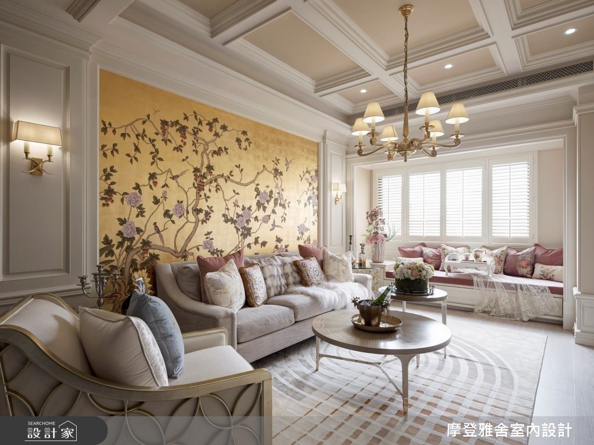 摩登雅舍·87老屋翻新法式輕洛可可風精品飯店宅丨摩登雅舍室内设计-9
