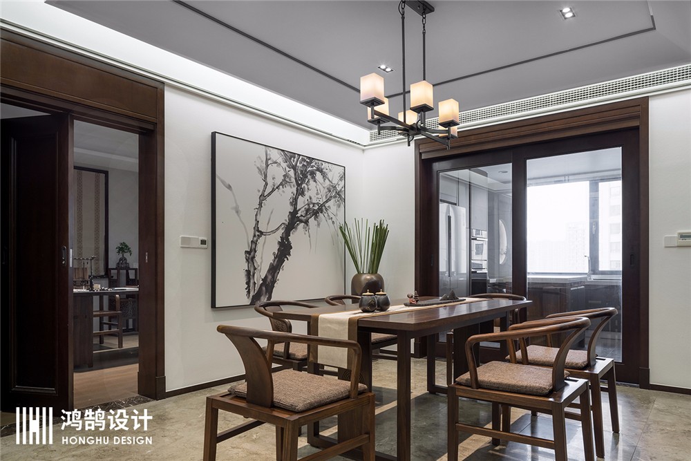 220m²新中式别墅——观•亭  鸿鹄设计-12