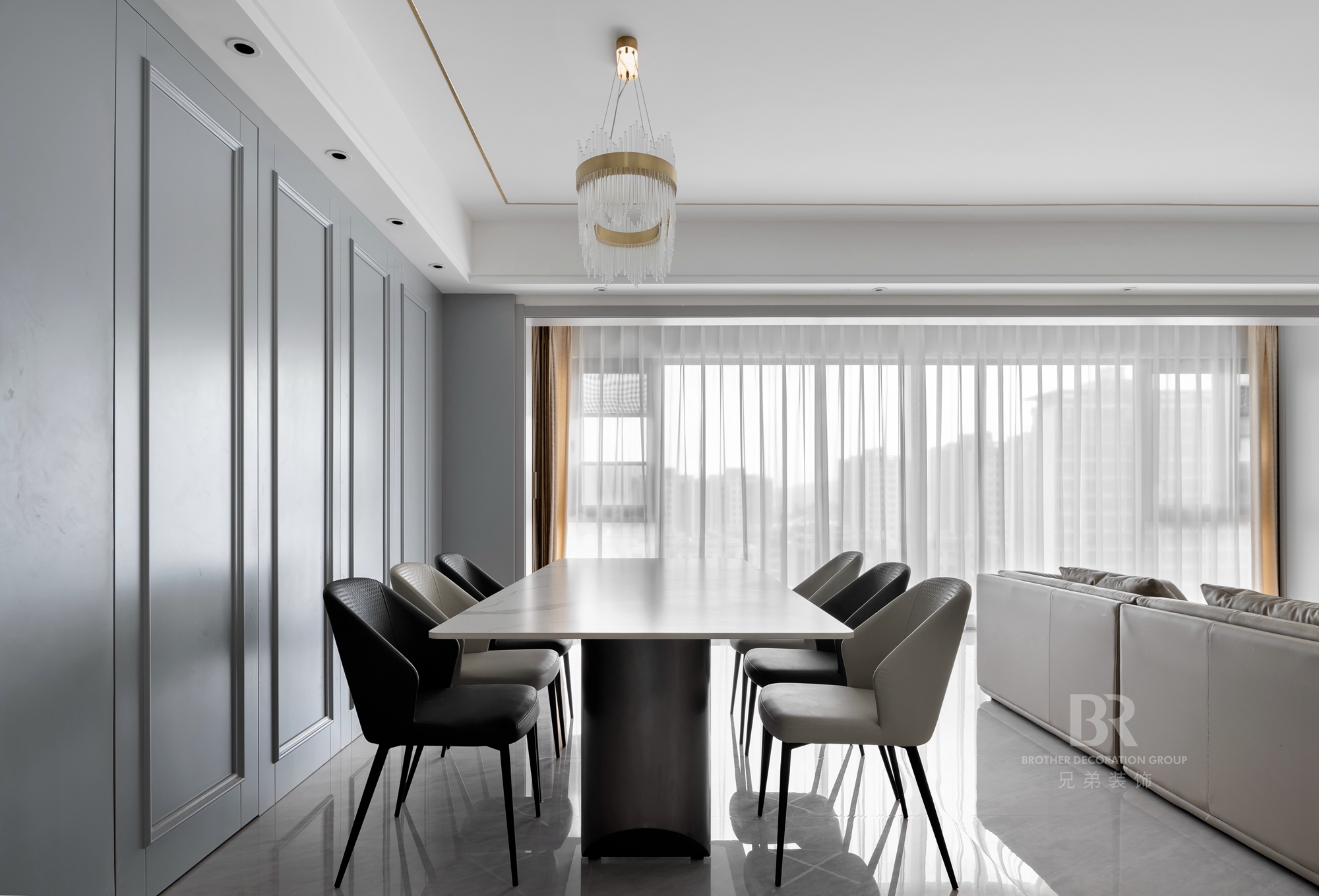 中粮祥云美式轻奢风格装修丨中国重庆丨重庆兄弟装饰公司-17