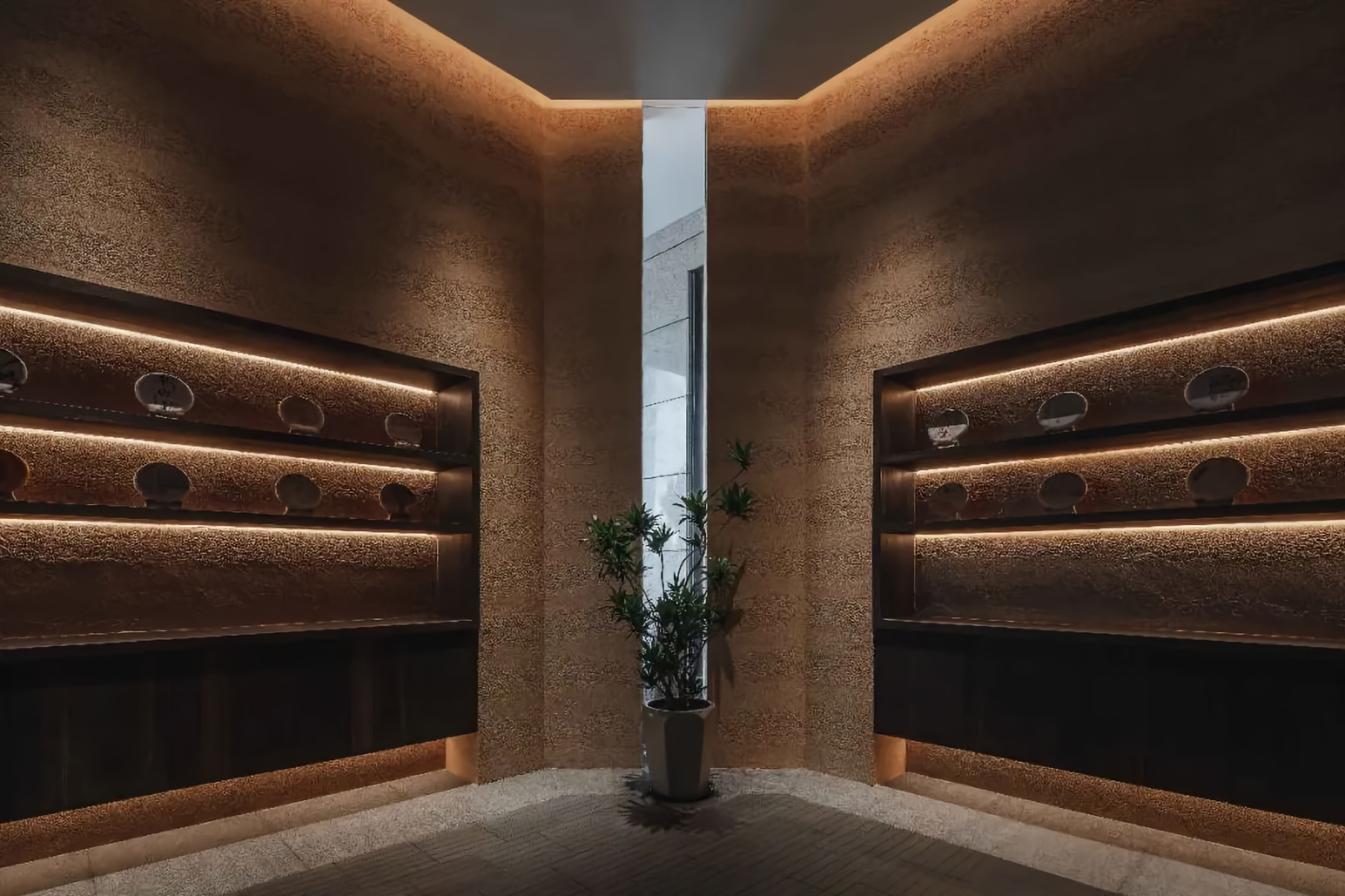 雨林古树茶茶室丨中国台州丨JWD 王韦航室内设计-17