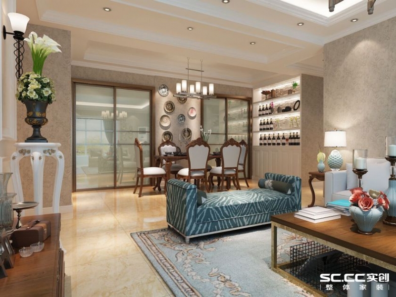 【上海实创装饰】140平东方城市花园混搭风格老房装修案例解析-4