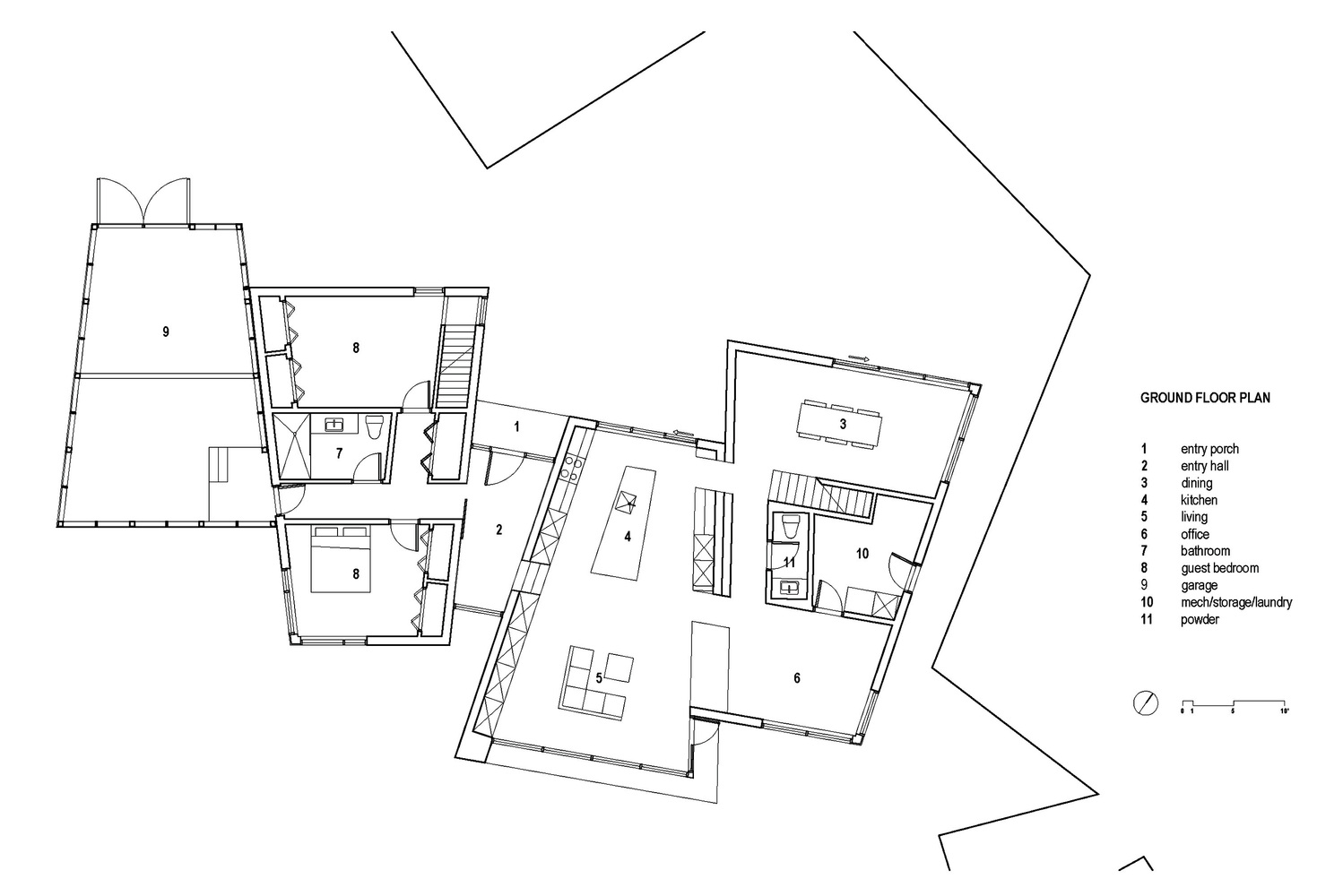 加拿大漂浮岩石住宅丨Omar Gandhi Architect-37