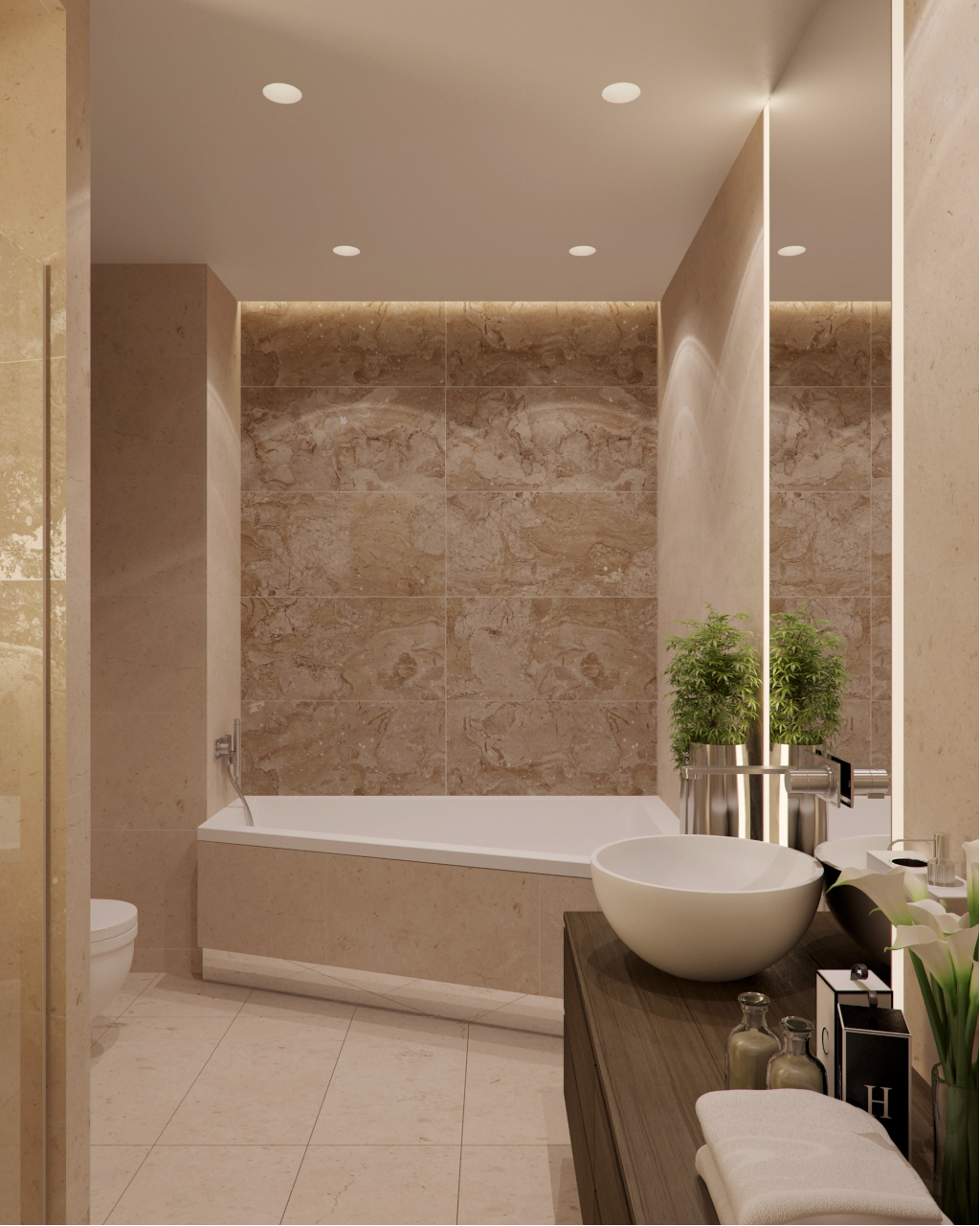 The interior of the apartment is 125 m  in a residential complex Felicita Alexandra Fedorova-15