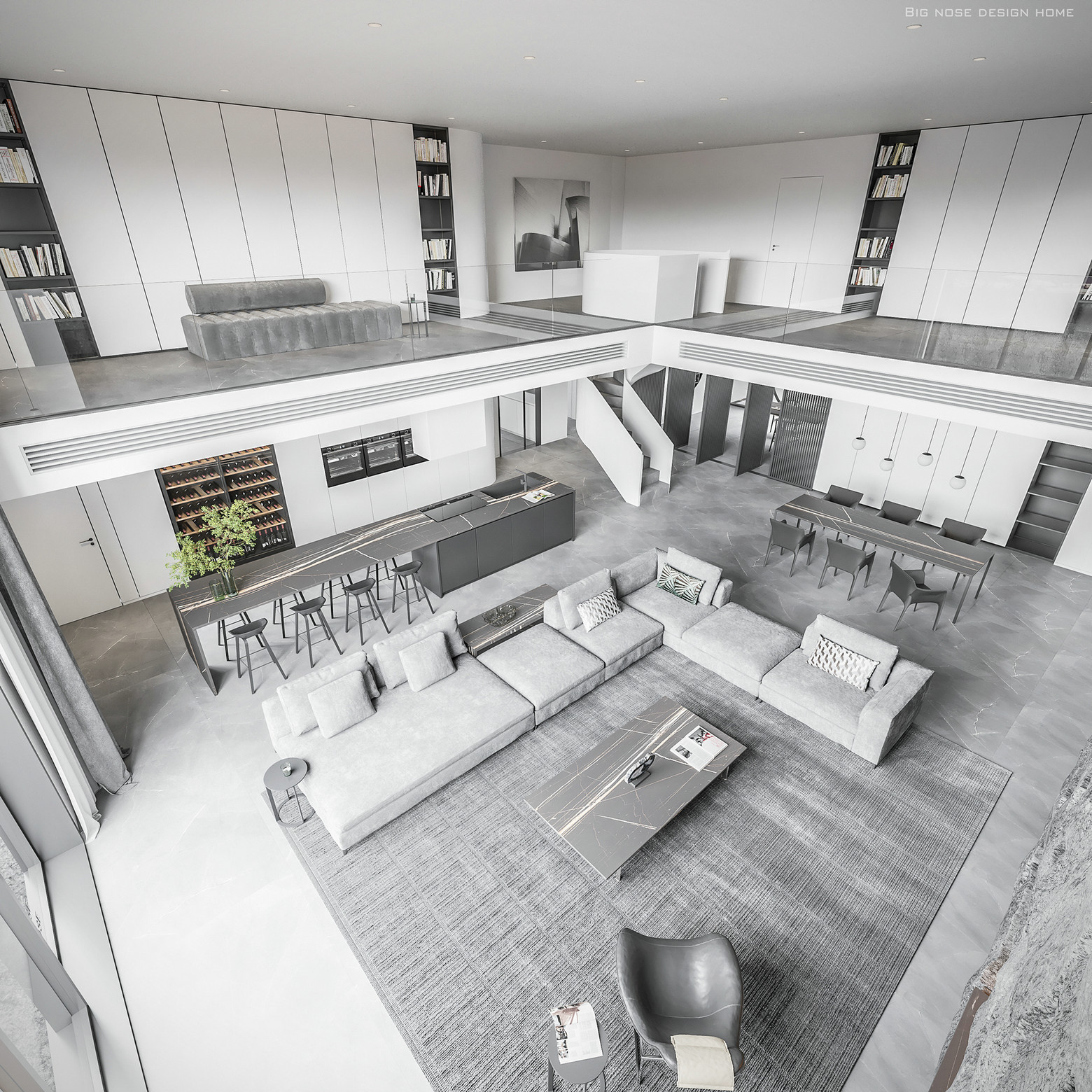 Big nose设计 现代写意别墅-4