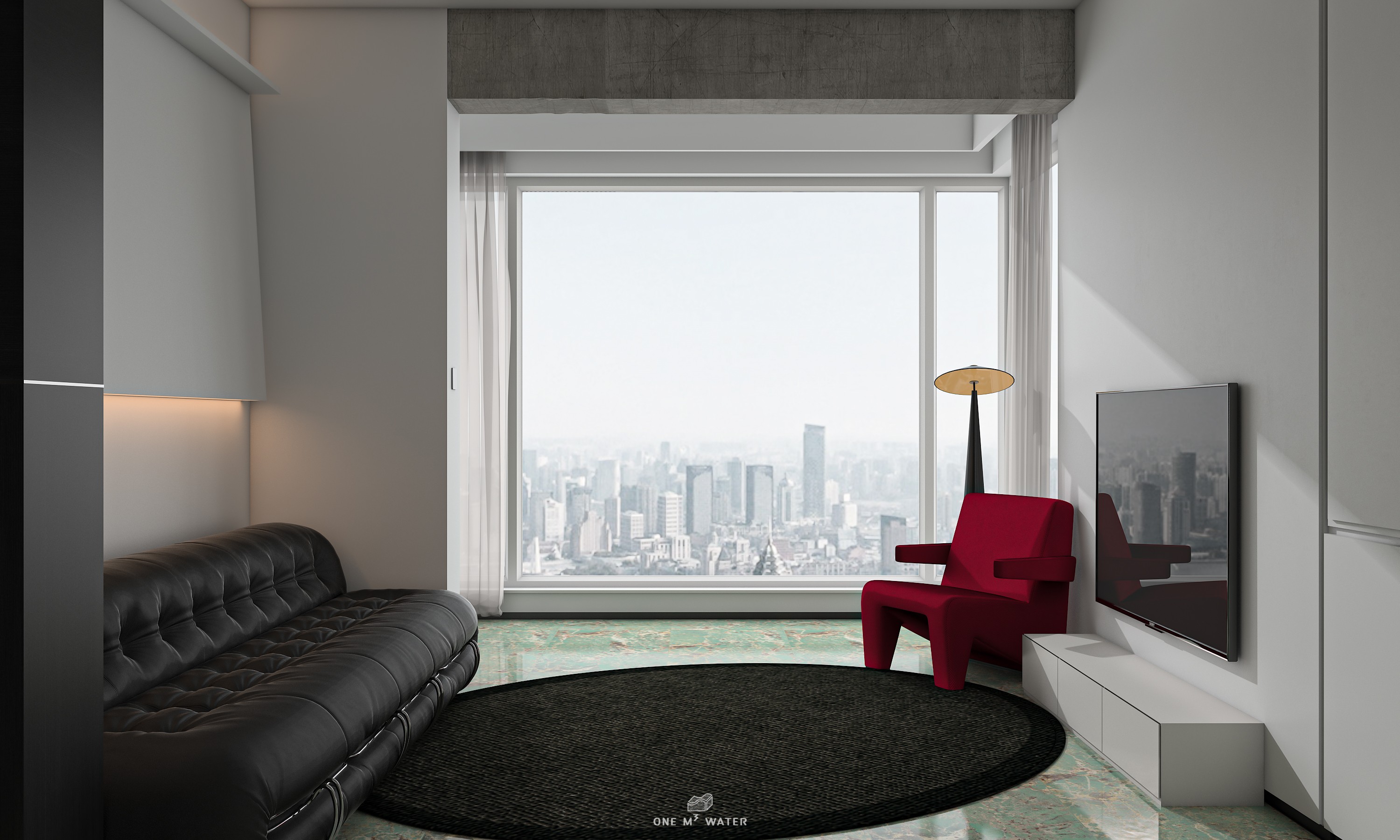 80㎡三室户型改造-4