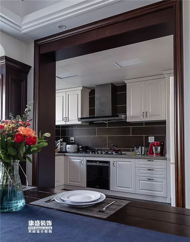 康盛装饰┃180㎡美式复古私宅·一步一景的视觉盛宴-103