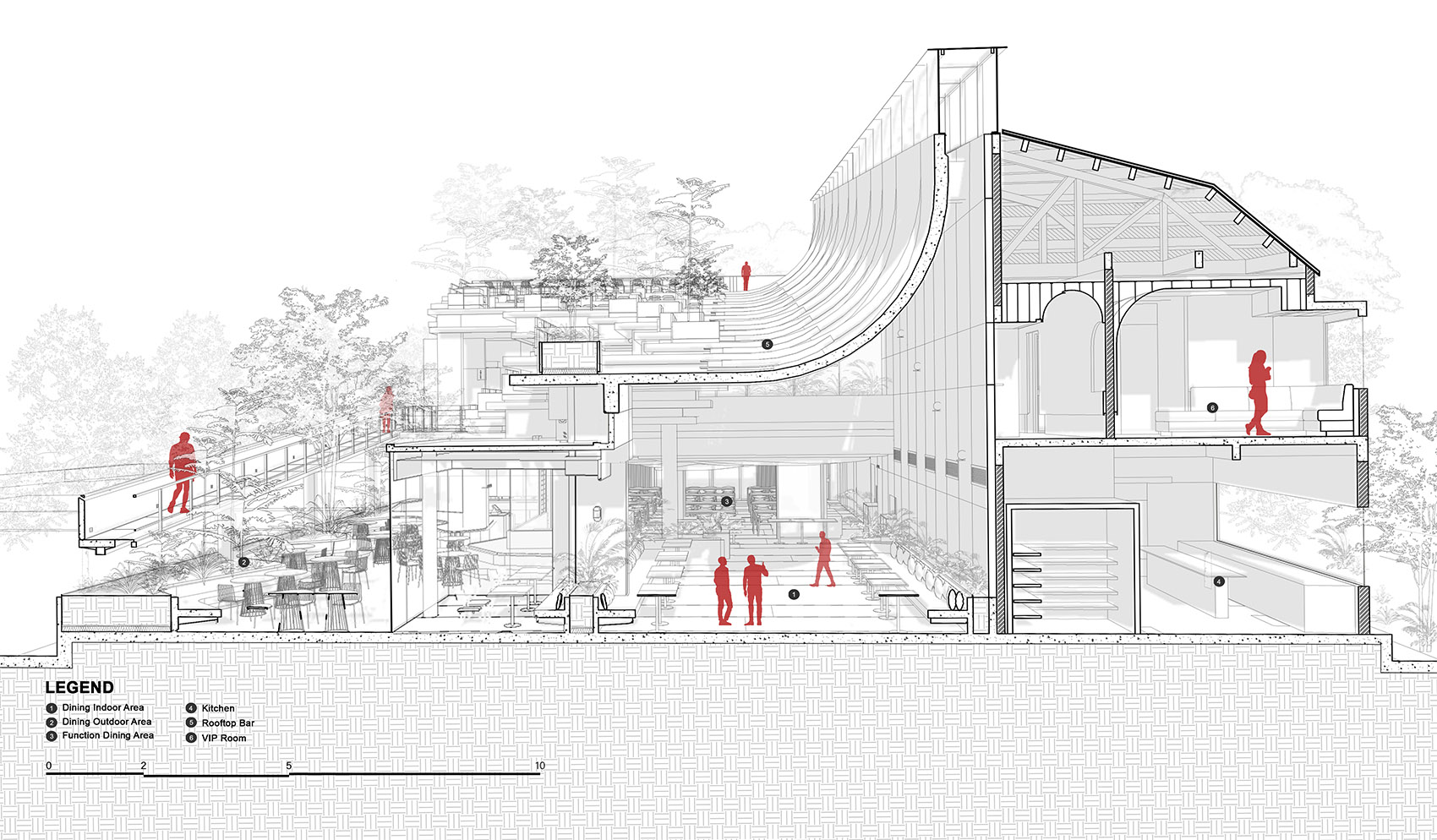 Aruma分层花园，雅加达 / RAD+ar -15