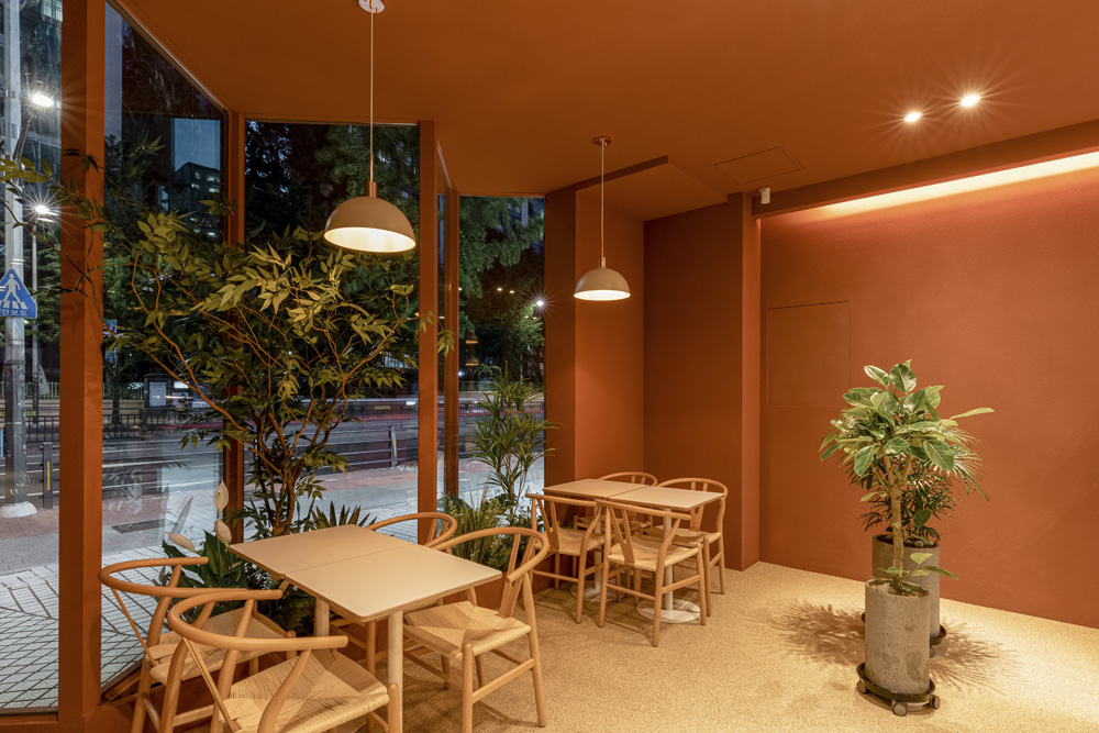 红色顿悟 | 22 平米极简咖啡厅设计-9