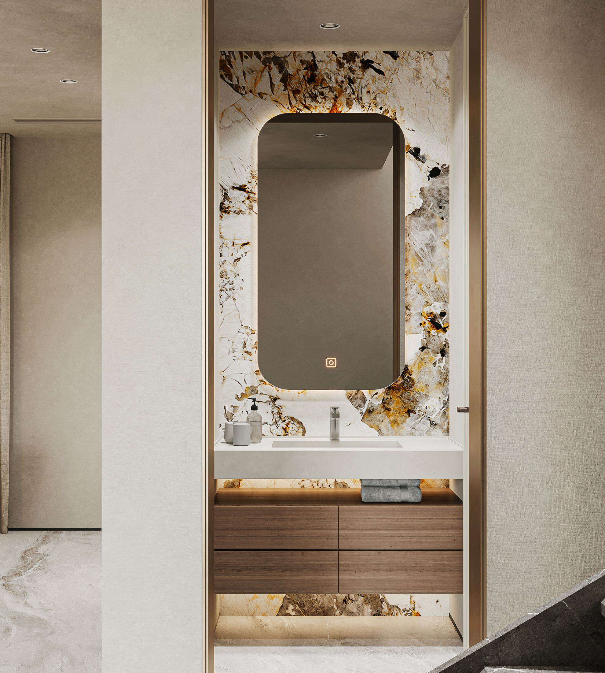 奶油轻奢效果图制作-23