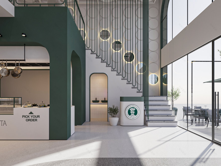 波因特意大利面餐厅丨沙特阿拉伯塔布克丨A10PLUS DESIGN STUDIO-12