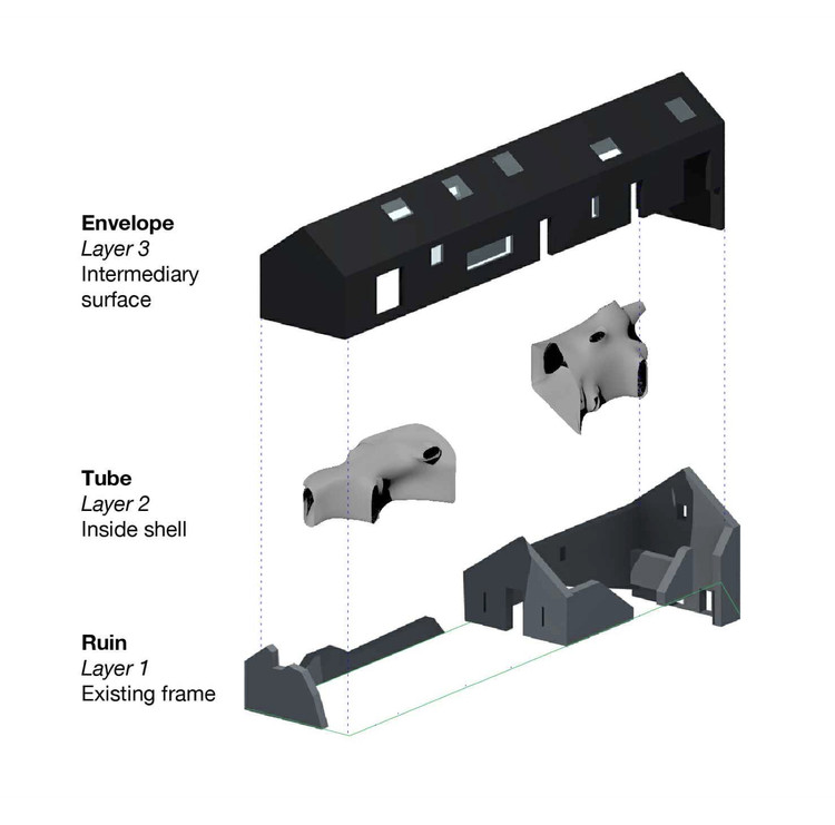 苏格兰废墟中的现代私人住宅-15