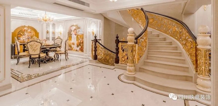 180㎡轻奢美式装修案例丨中国成都丨玖意装饰-60