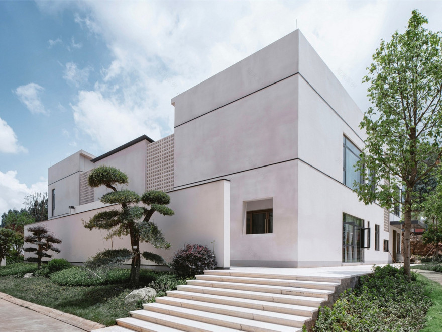 云南红河哈尼族彝族自治州弥勒市方院丨中国红河丨素造建筑-3