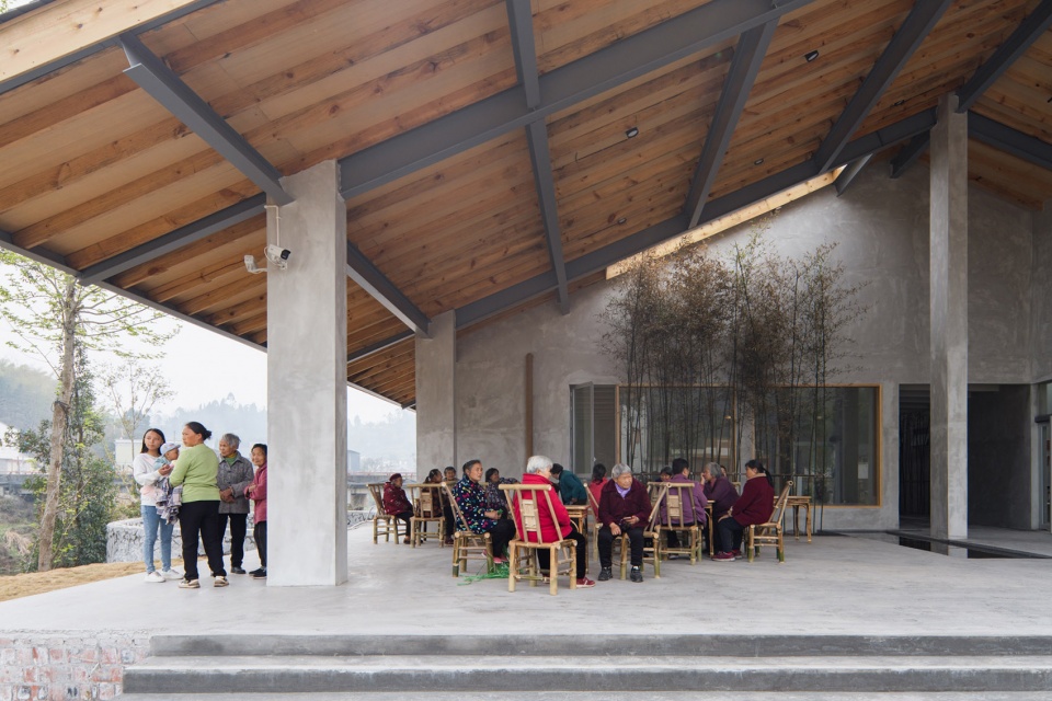乐山东林村镇文化中心 | 传统与现代交融的乡村社交空间-68
