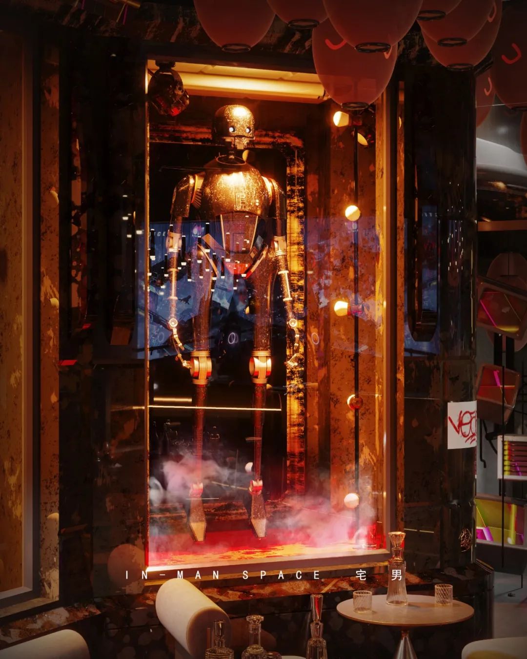 赛博朋克成都狂门酒吧,太空异次元之旅-16