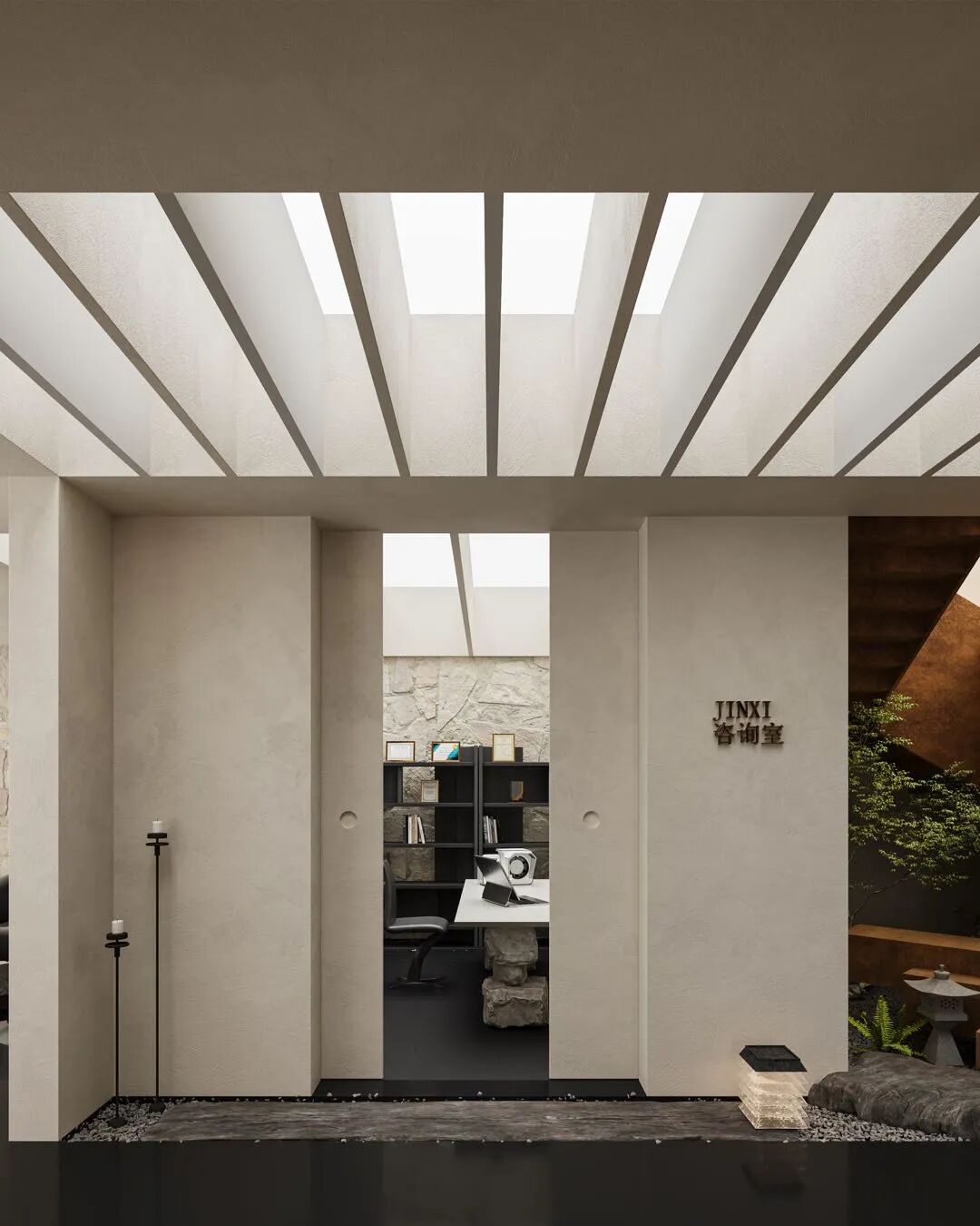 DESIGN·金熙美肤中心+350㎡商业空间-4