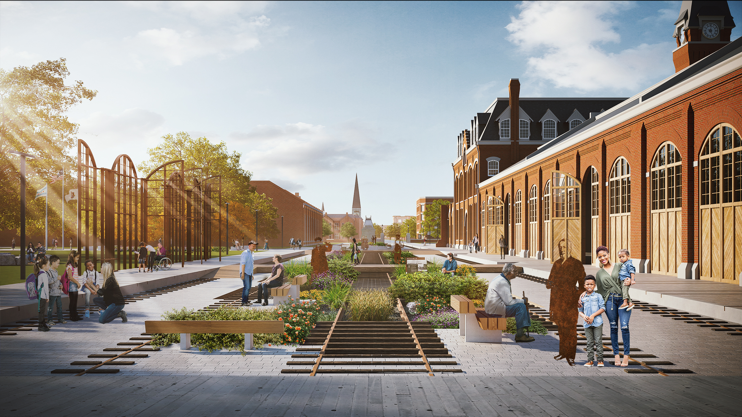 普尔曼国家历史公园丨美国芝加哥丨Site Design Group,Ltd.-10