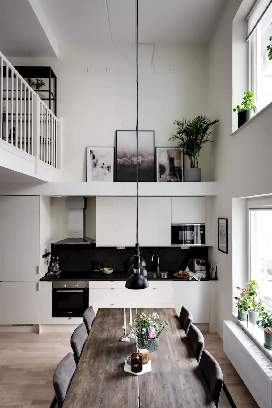 瑞典现代简约两层公寓设计-2