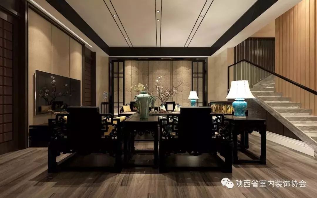 御景南山别墅 | 新中式简奢风格的现代解读-11