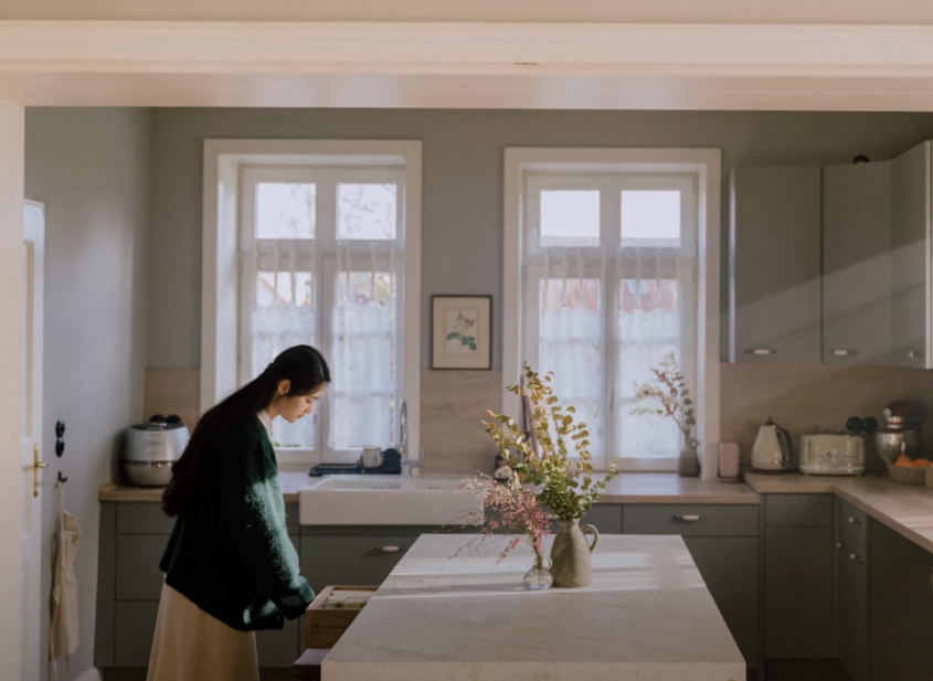 90后妈妈带家人住进森林别墅丨德国丨Thuy Dao和老公T-57