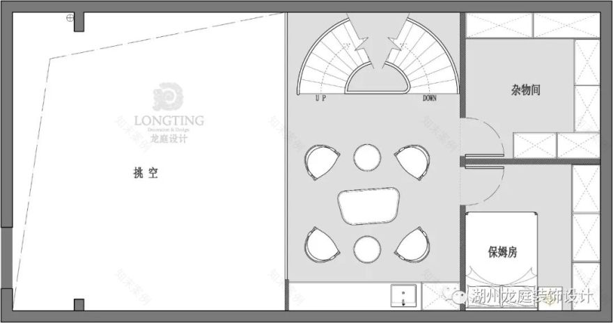 富力城现代简约排屋 | 精致半圆弧楼梯,开放式影音空间-53