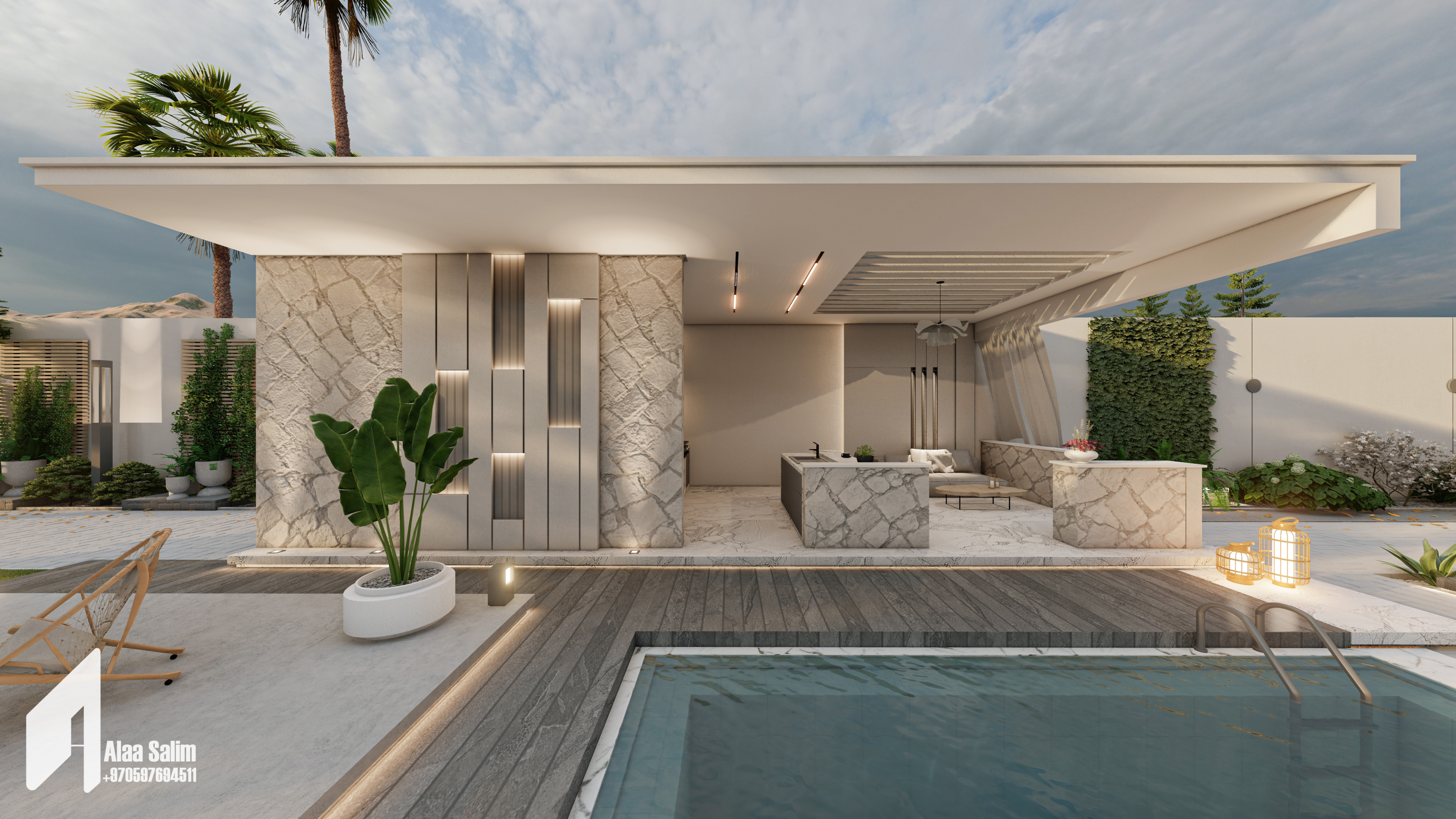 Swimming pool and barbecue-4