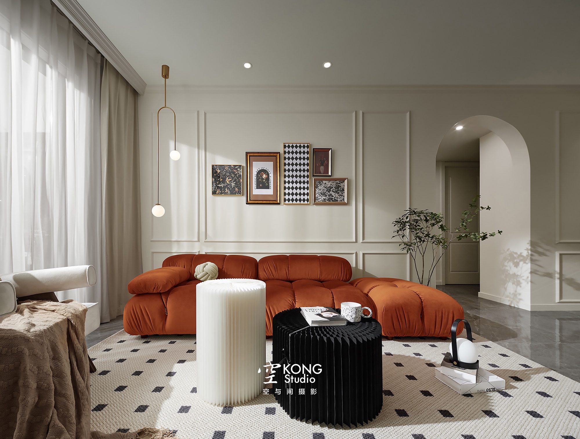 空与间摄影：105m²的轻法式复古，甜度刚刚好-4