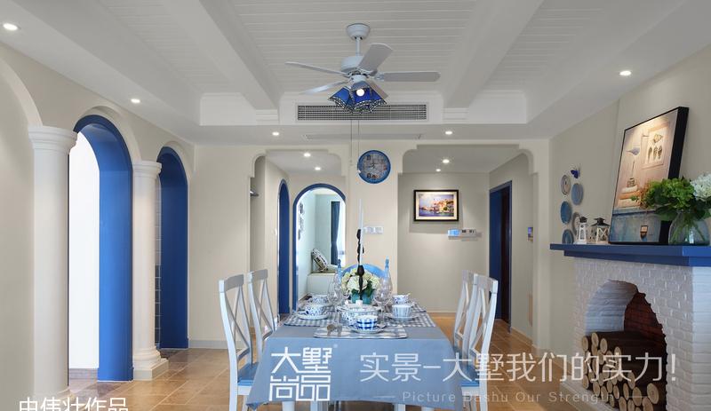 海心岛蓝白地中海风格家居设计-12