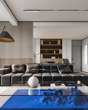 克莱因蓝跳色:极简空间里的高级松弛感