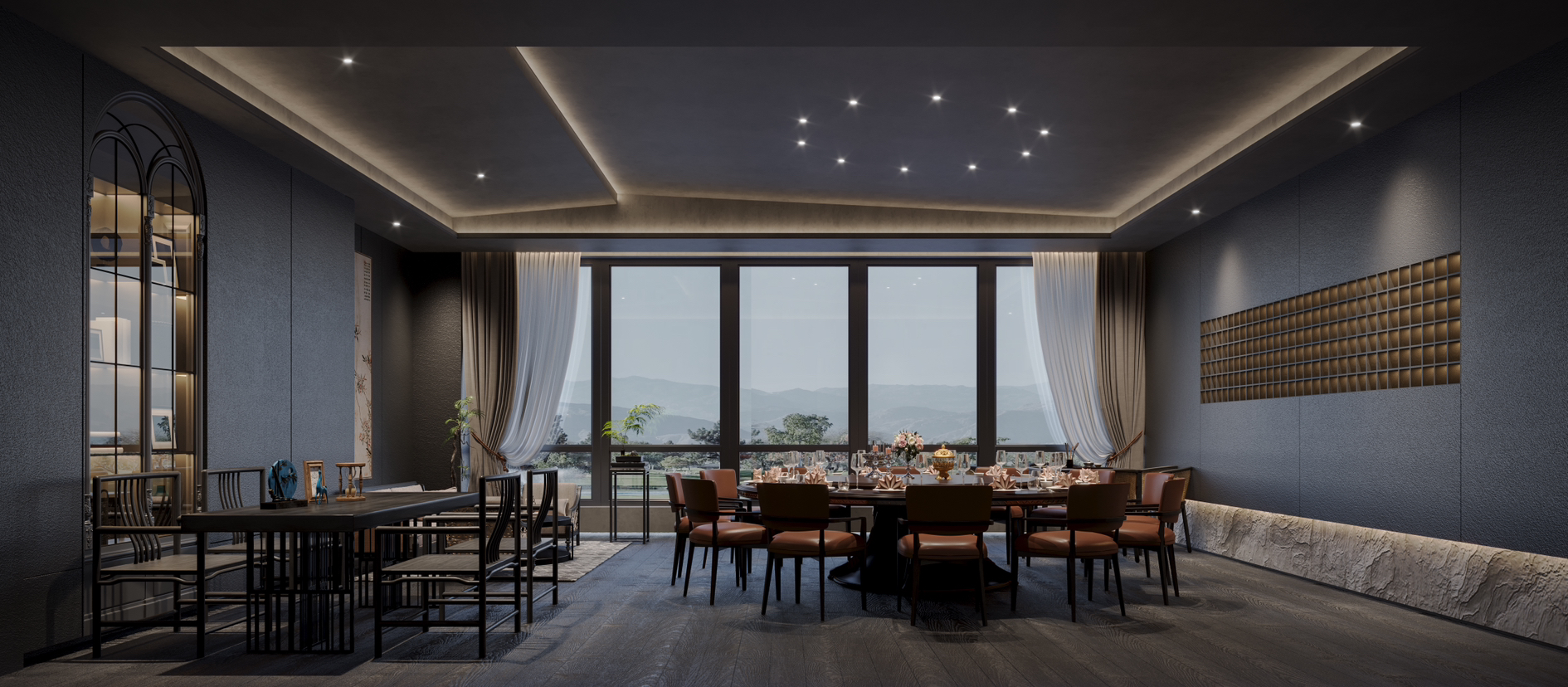 私人会所 东方极简韵味碰撞丨中国南京丨璞云空间设计-17